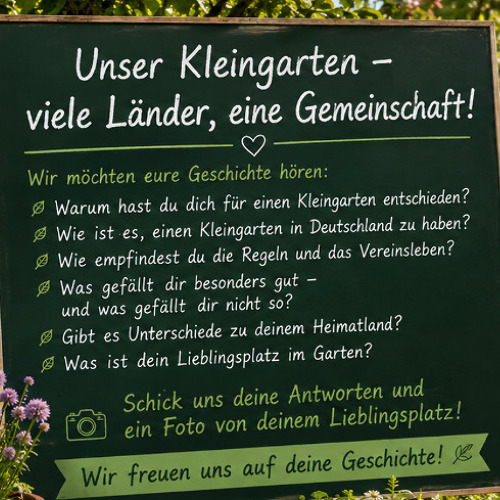 Unser Kleingarten &ndash; viele L&auml;nder, eine Gemeinschaft