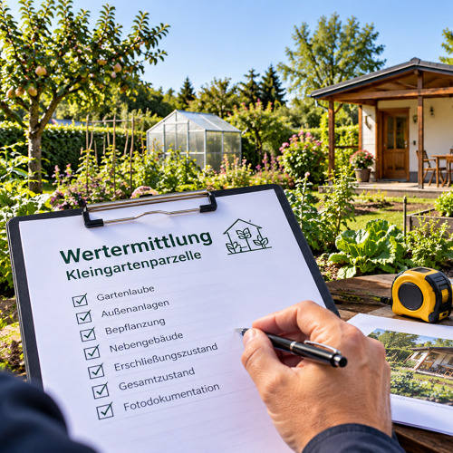 fester Termin f&uuml;r eine Wertermittlung der Parzelle
