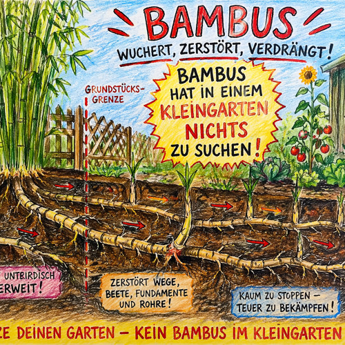 Wuchernde Bambuswurzeln im Kleingarten &ndash; Ein fachlicher &Uuml;berblick und Handlungsempfehlungen